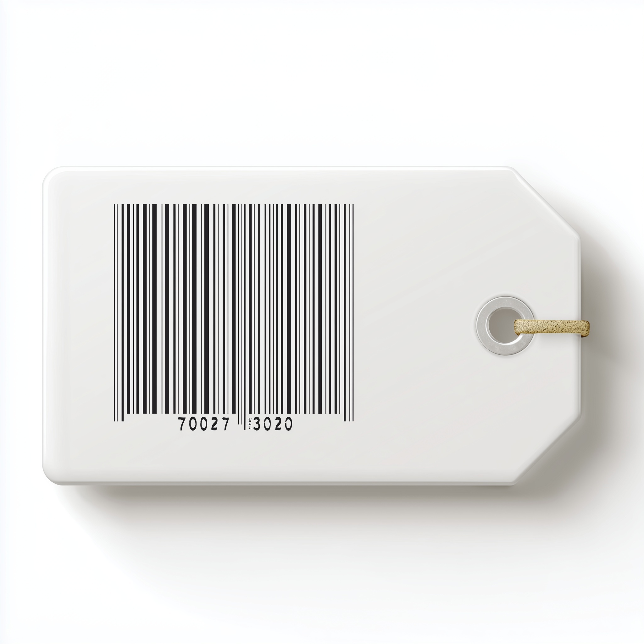 Asset tag close-up